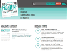 Tablet Screenshot of frontlineretail.org